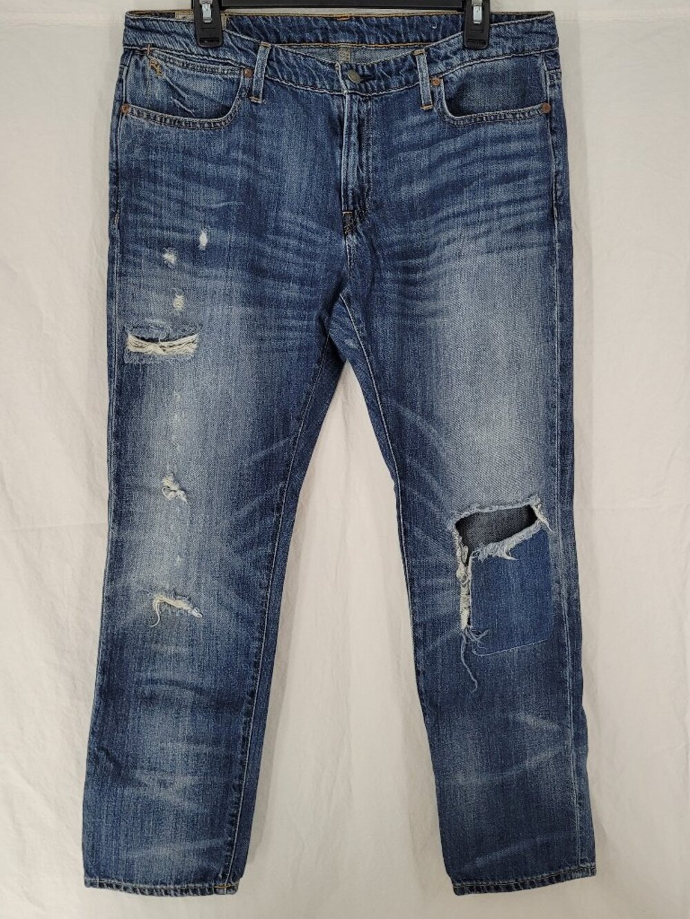 Polo Ralph Lauren Astor Boyfriend Jeans Medium Wash Distressed Women's Size 31